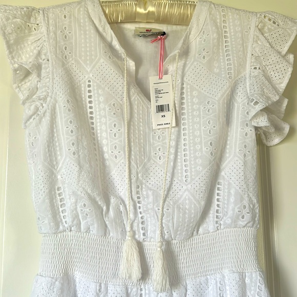 Vineyard Vines Eyelet Smocked Waist Dress - Picture 3 of 3